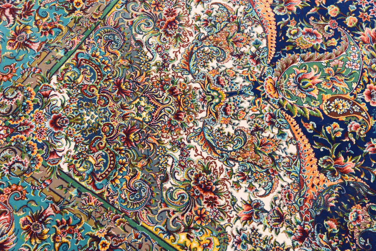 Rechteck Teppich Dynasty in Dunkelblau von Hadorn™ - Lifestyle Image