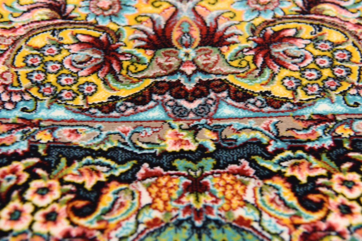 Rechteck Teppich Dynasty in Türkis von Hadorn™ - Lifestyle Image