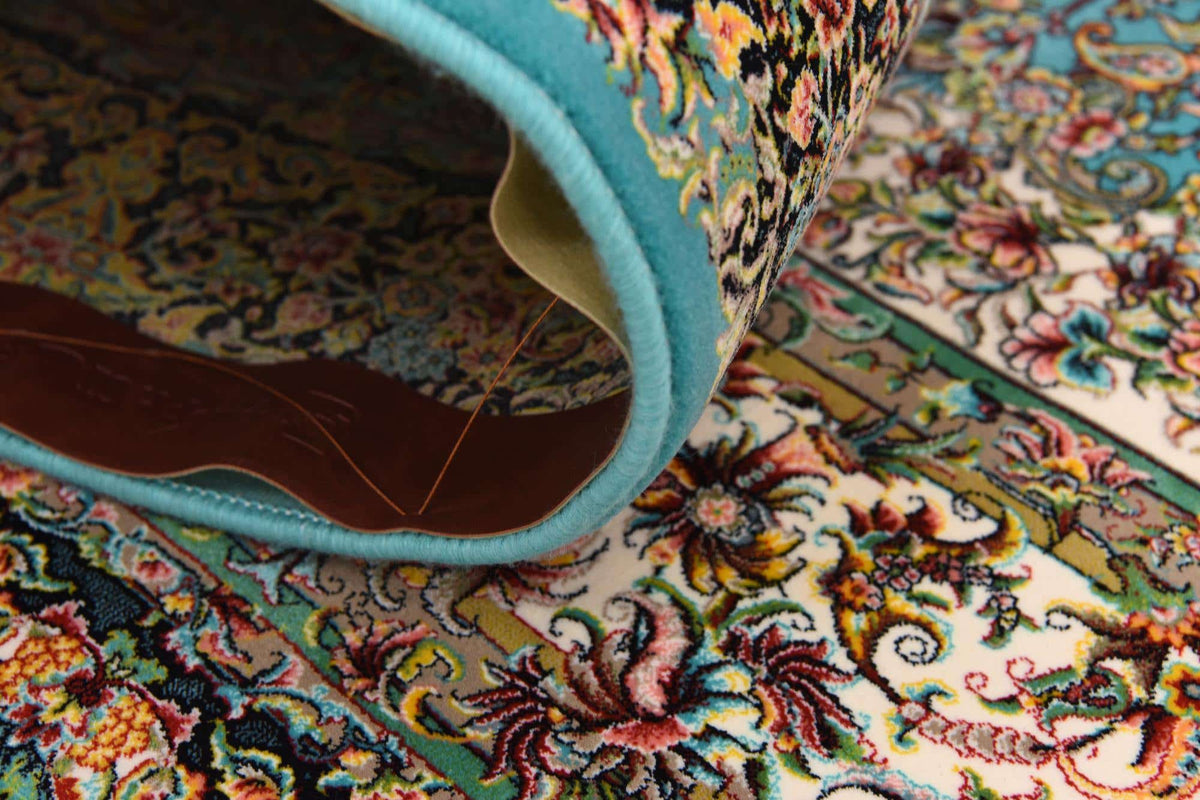 Rechteck Teppich Dynasty in Türkis von Hadorn™ - Lifestyle Image