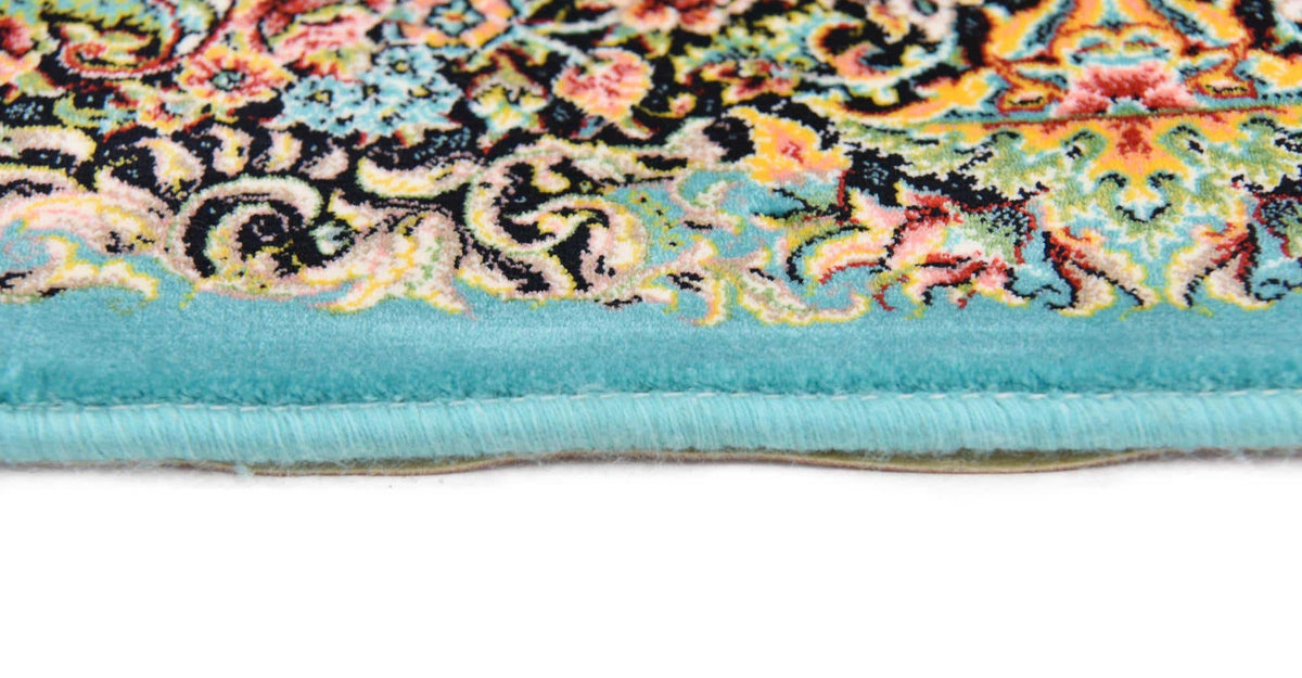 Rechteck Teppich Dynasty in Türkis von Hadorn™ - Lifestyle Image