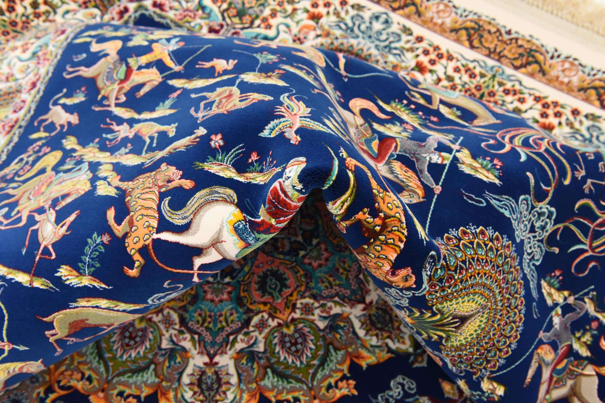 Rechteck Teppich Dynasty in Dunkelblau von Hadorn™ - Lifestyle Image
