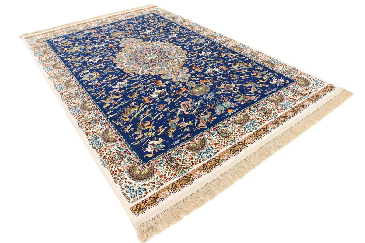 Rechteck Teppich Dynasty in Dunkelblau von Hadorn™ - Lifestyle Image