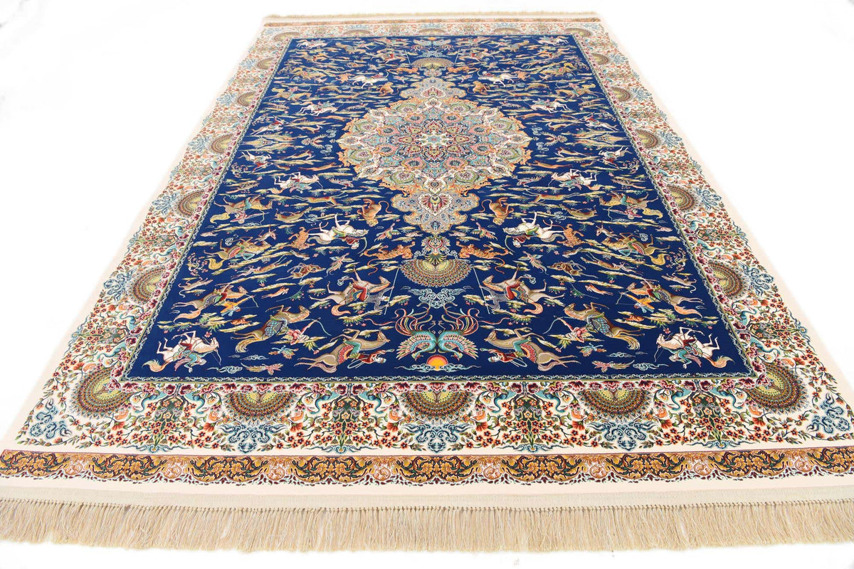 Rechteck Teppich Dynasty in Dunkelblau von Hadorn™ - Lifestyle Image
