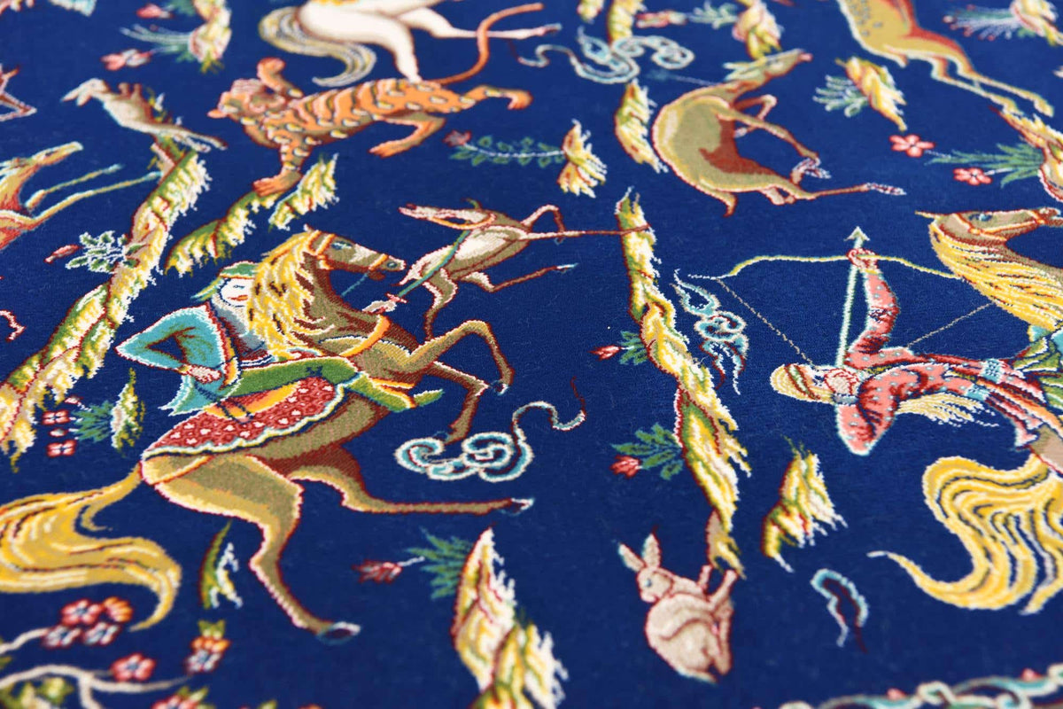 Rechteck Teppich Dynasty in Dunkelblau von Hadorn™ - Lifestyle Image
