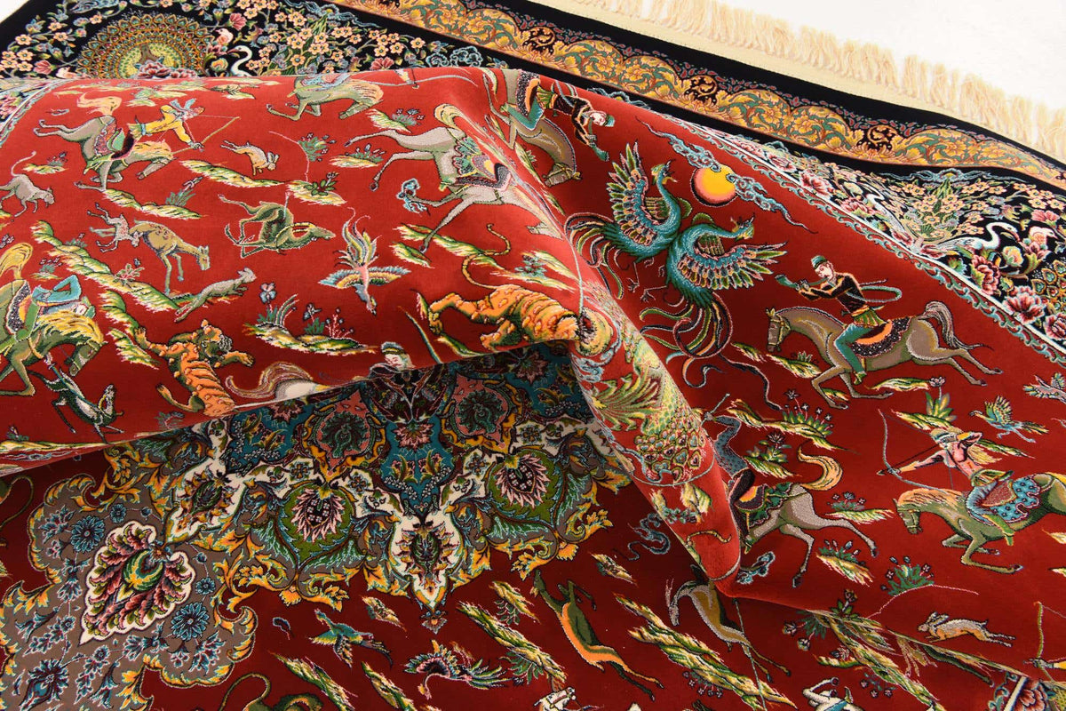 Rechteck Teppich Dynasty in Rot von Hadorn™ - Lifestyle Image