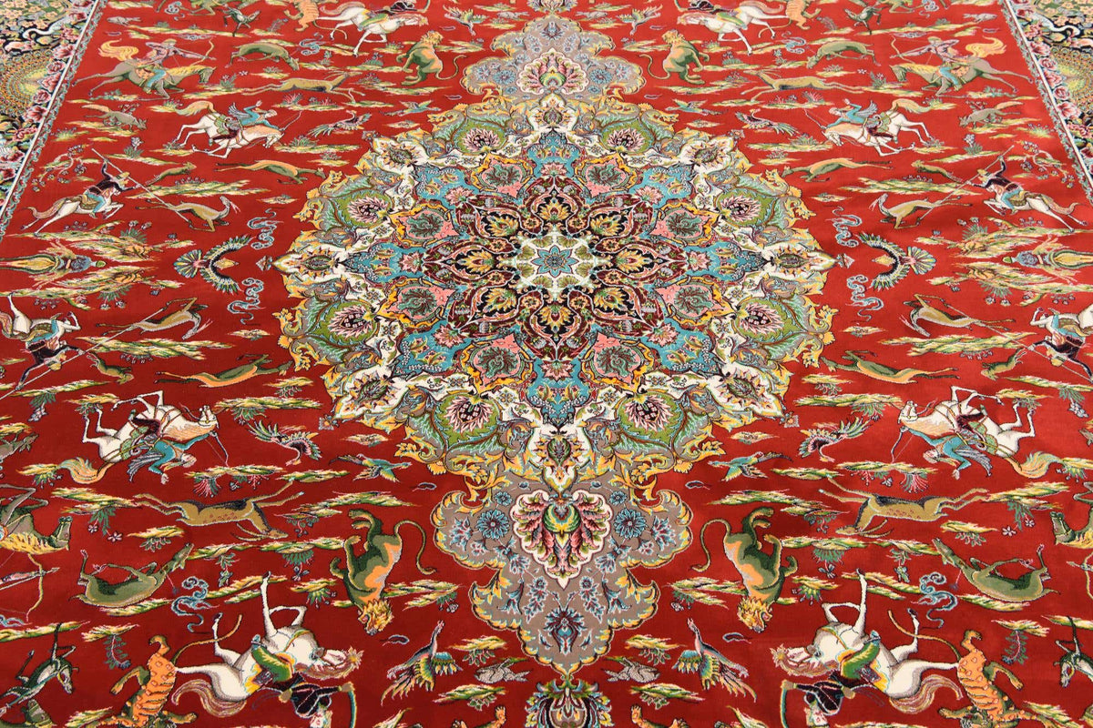 Rechteck Teppich Dynasty in Rot von Hadorn™ - Lifestyle Image
