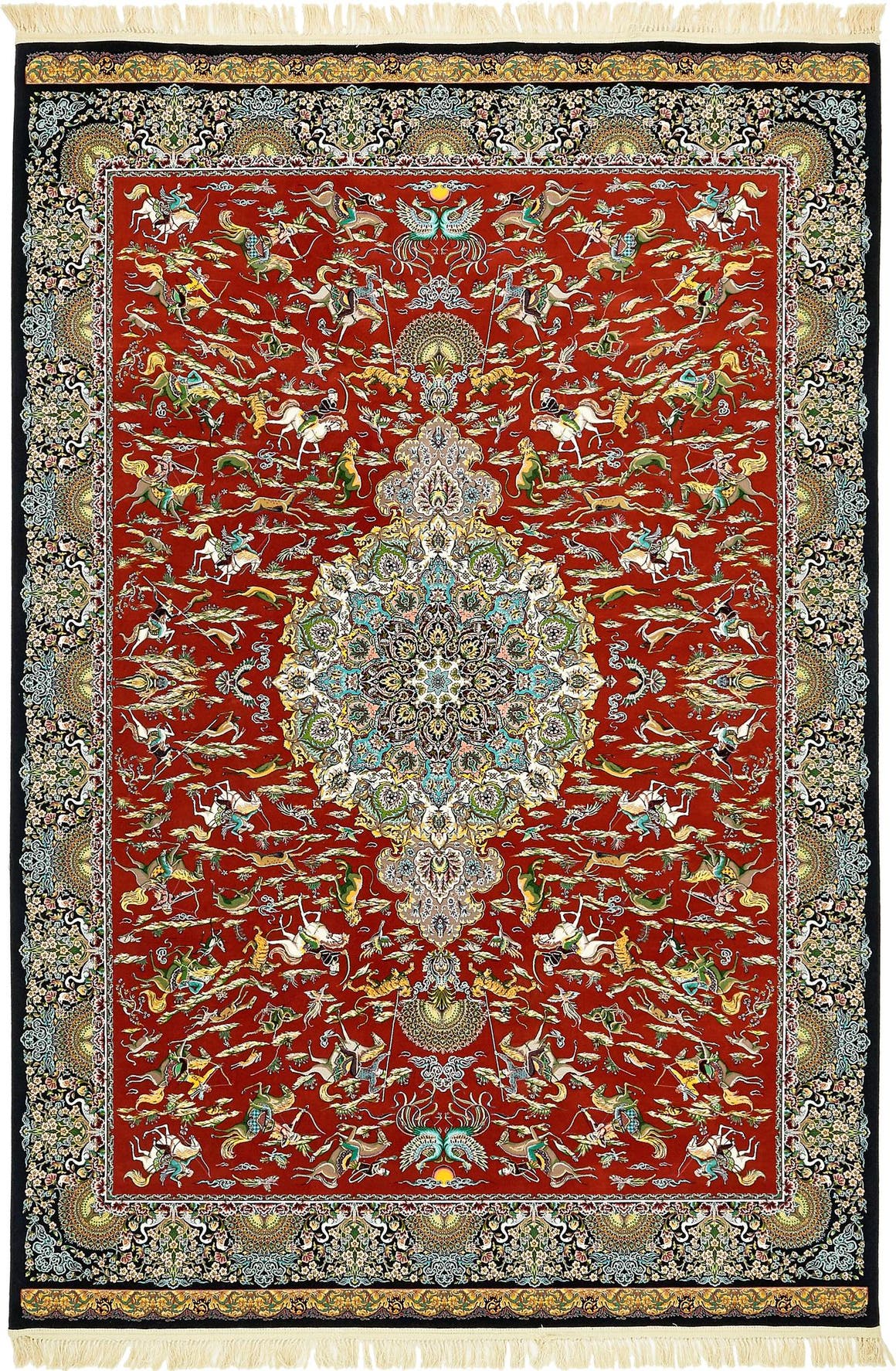 Rechteck Teppich Dynasty in Rot von Hadorn™ - Lifestyle Image