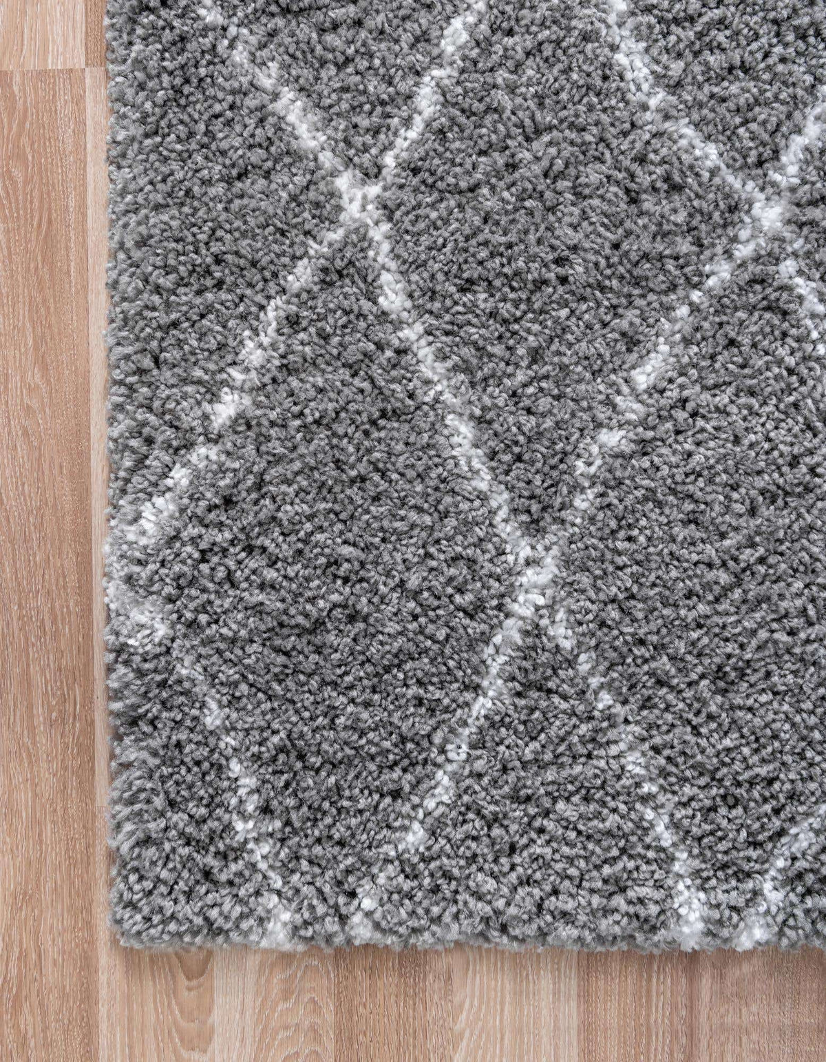 Rechteck Hochflorteppich Marrakesh Shag in Grau von Hadorn™ - Lifestyle Image