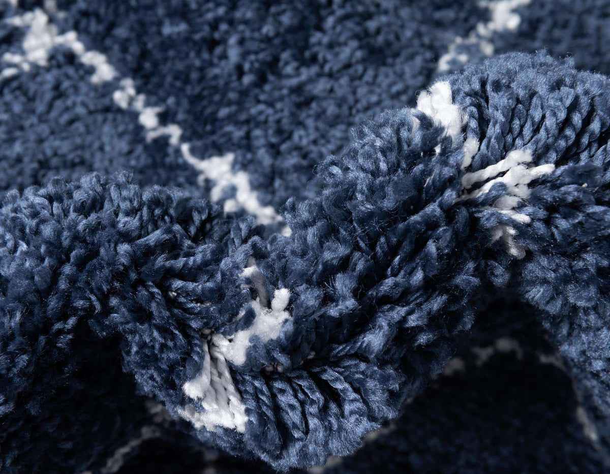 Läufer Hochflorteppich Marrakesh Shag in Blau von Hadorn™ - Lifestyle Image