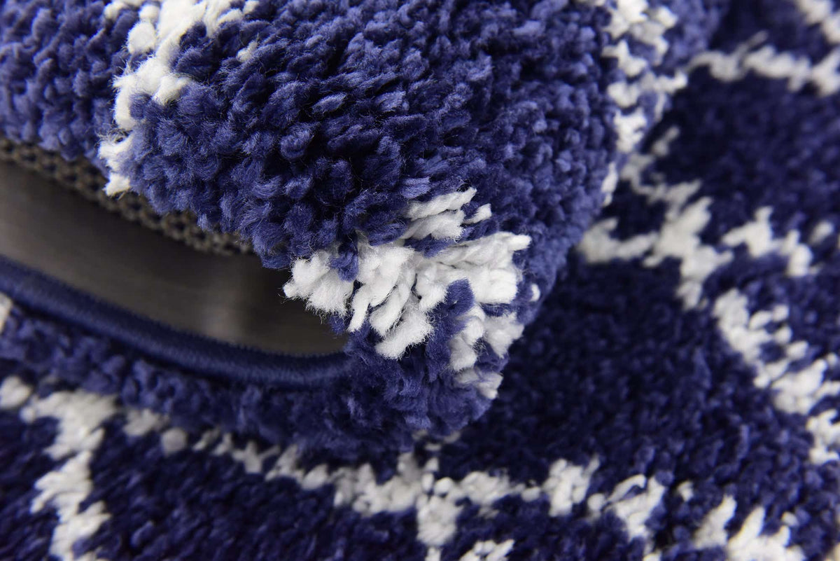 Läufer Hochflorteppich Marrakesh Shag in Blau von Hadorn™ - Lifestyle Image
