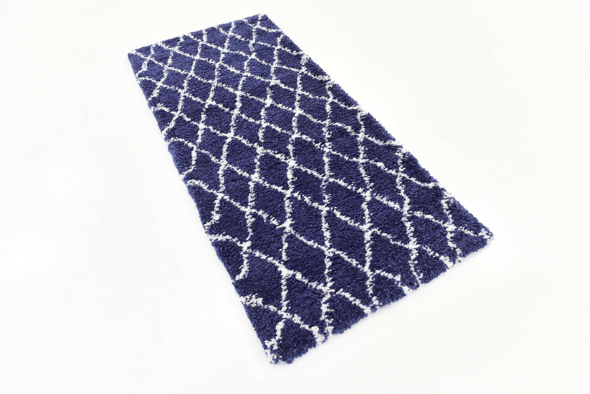 Läufer Hochflorteppich Marrakesh Shag in Blau von Hadorn™ - Lifestyle Image