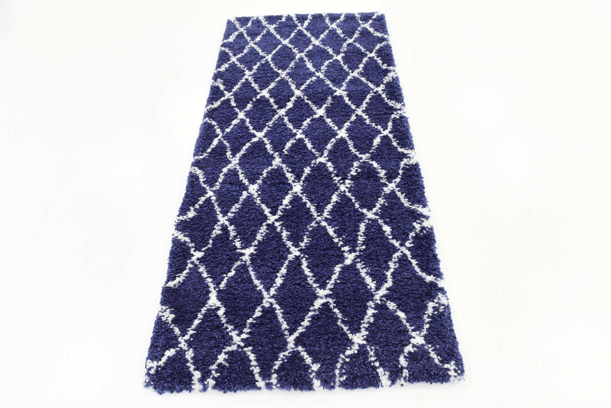 Läufer Hochflorteppich Marrakesh Shag in Blau von Hadorn™ - Lifestyle Image