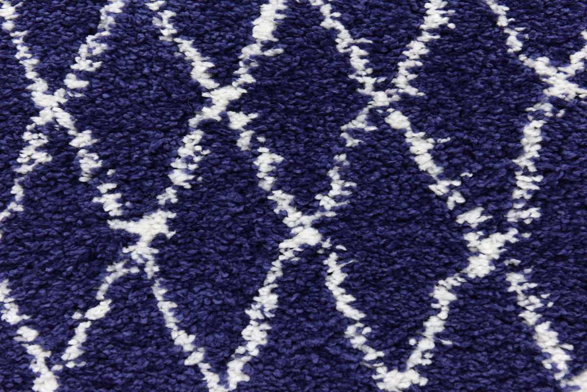 Läufer Hochflorteppich Marrakesh Shag in Blau von Hadorn™ - Lifestyle Image