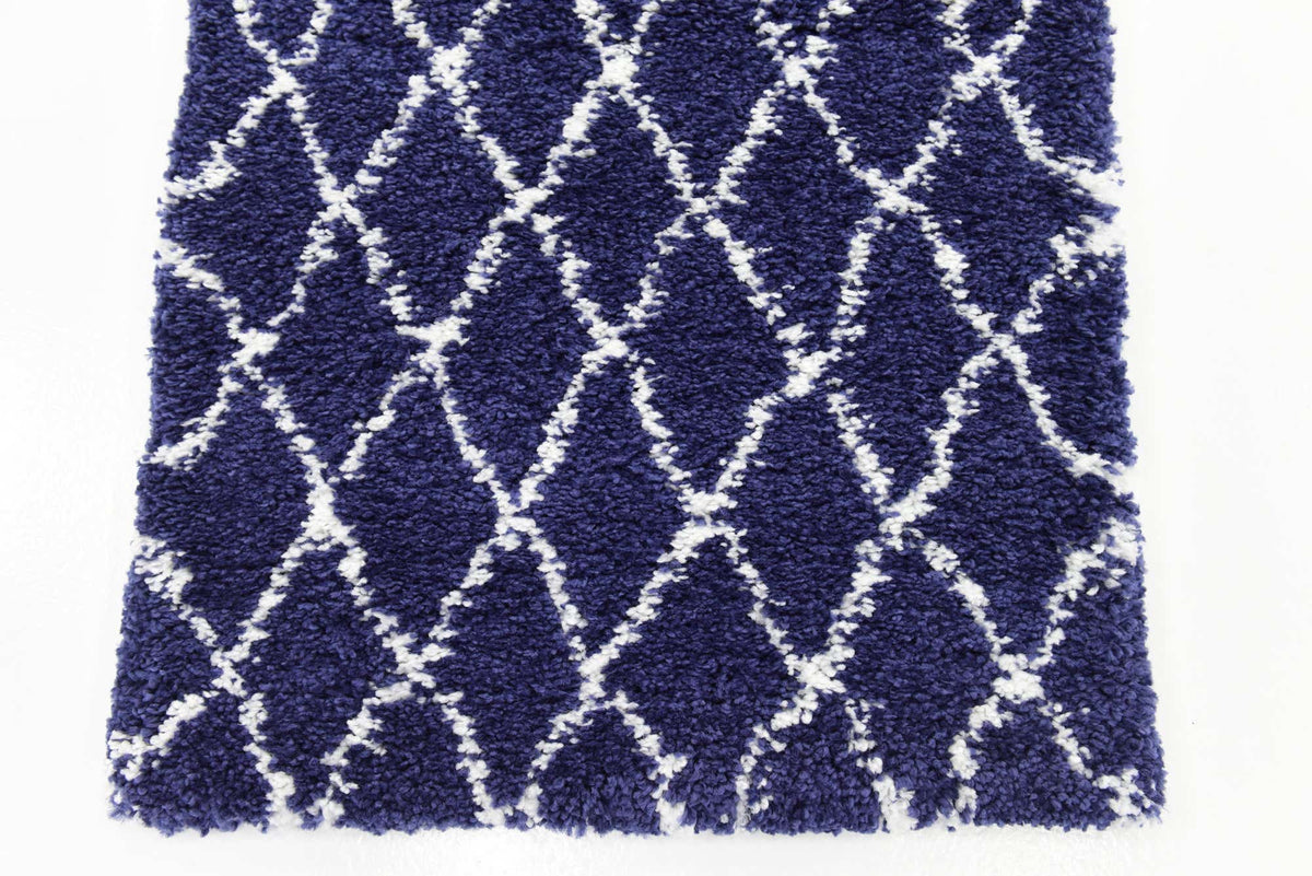 Läufer Hochflorteppich Marrakesh Shag in Blau von Hadorn™ - Lifestyle Image