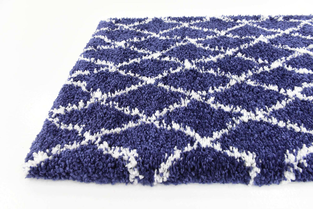 Läufer Hochflorteppich Marrakesh Shag in Blau von Hadorn™ - Lifestyle Image