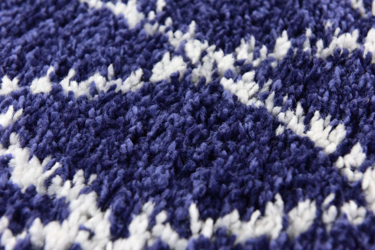 Läufer Hochflorteppich Marrakesh Shag in Blau von Hadorn™ - Lifestyle Image