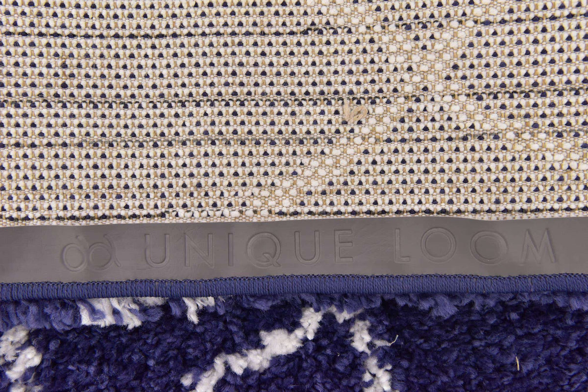Rechteck Hochflorteppich Marrakesh Shag in Blau von Hadorn™ - Lifestyle Image