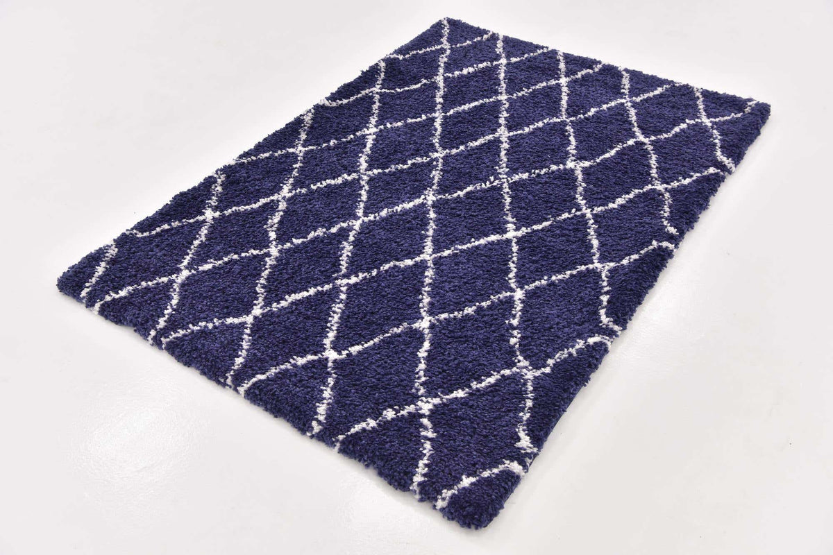Rechteck Hochflorteppich Marrakesh Shag in Blau von Hadorn™ - Lifestyle Image