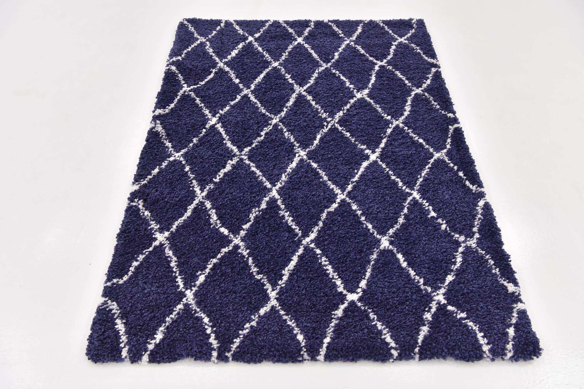 Rechteck Hochflorteppich Marrakesh Shag in Blau von Hadorn™ - Lifestyle Image