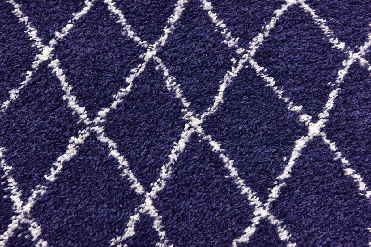 Rechteck Hochflorteppich Marrakesh Shag in Blau von Hadorn™ - Lifestyle Image