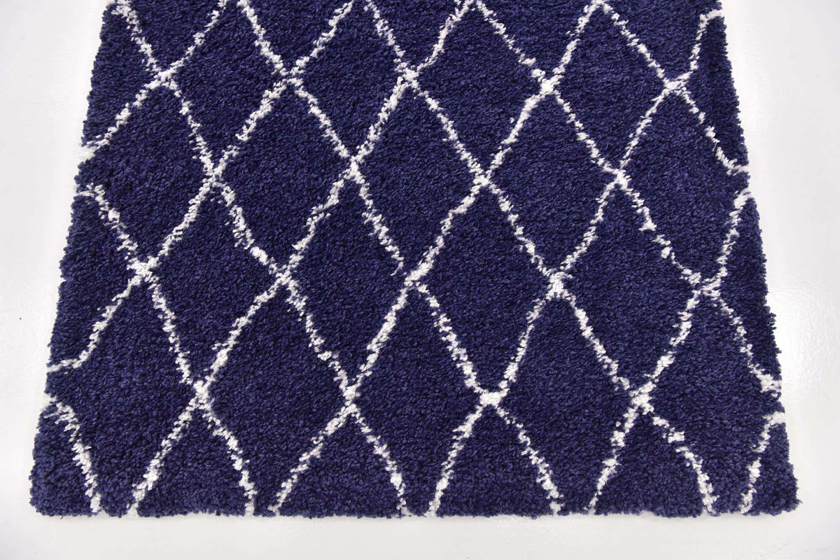 Rechteck Hochflorteppich Marrakesh Shag in Blau von Hadorn™ - Lifestyle Image