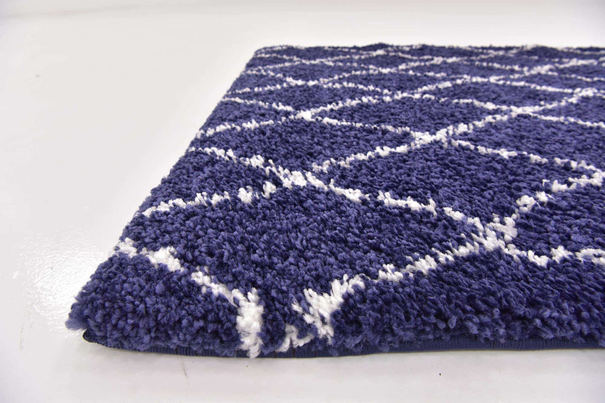 Rechteck Hochflorteppich Marrakesh Shag in Blau von Hadorn™ - Lifestyle Image