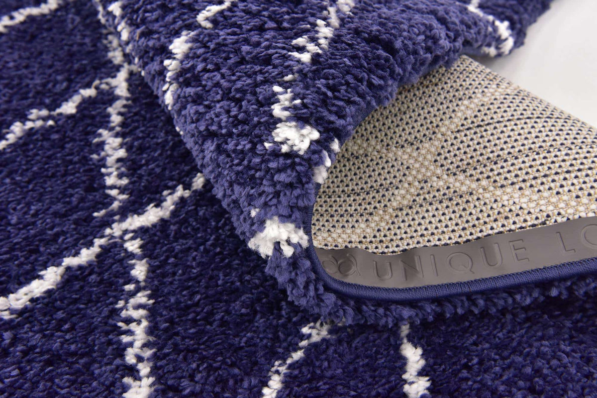 Rechteck Hochflorteppich Marrakesh Shag in Blau von Hadorn™ - Lifestyle Image