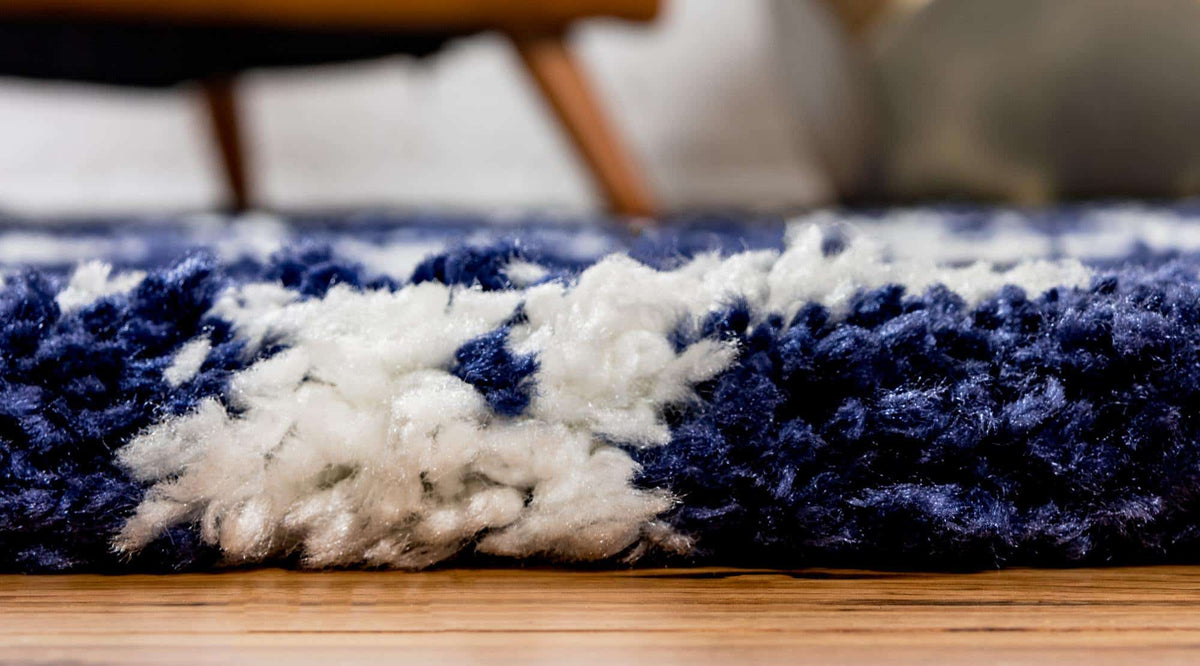Läufer Hochflorteppich Marrakesh Shag in Blau von Hadorn™ - Lifestyle Image
