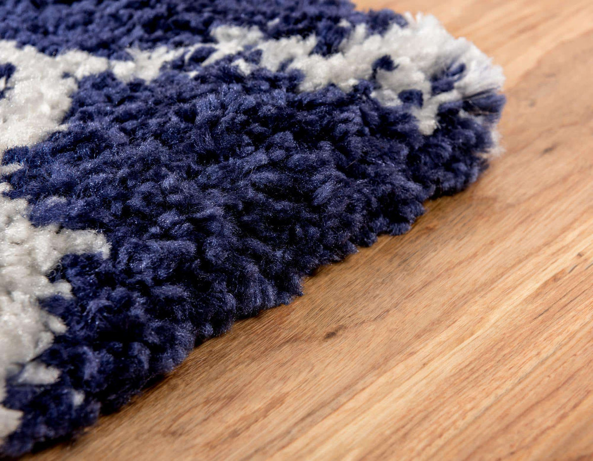 Läufer Hochflorteppich Marrakesh Shag in Blau von Hadorn™ - Lifestyle Image