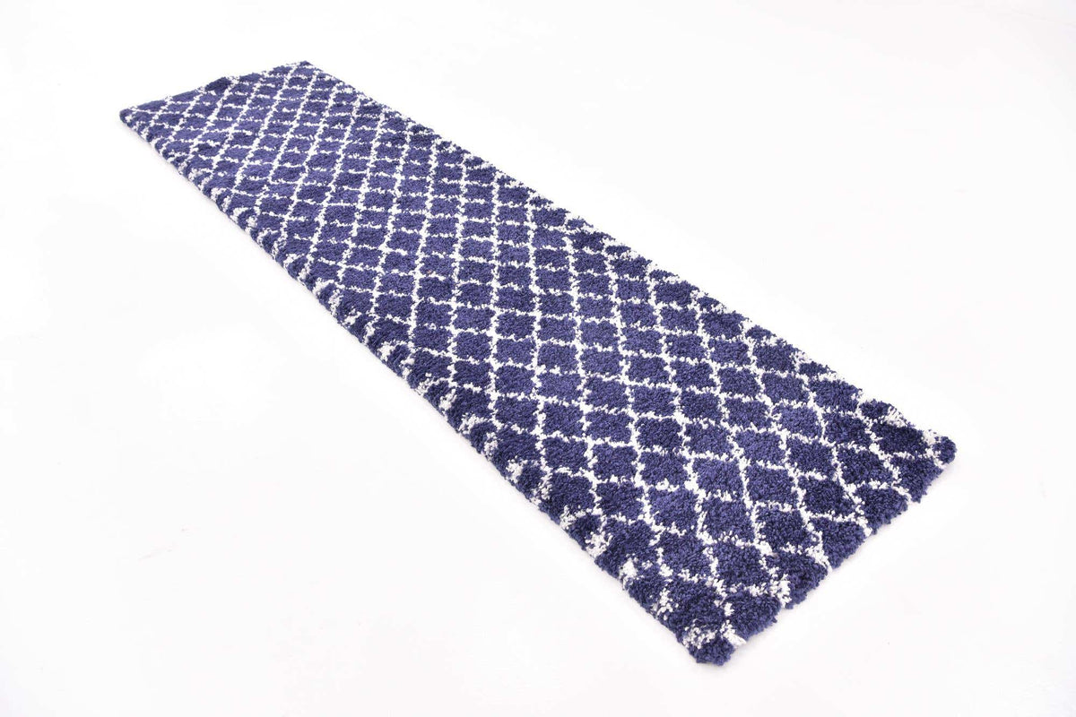 Läufer Hochflorteppich Marrakesh Shag in Blau von Hadorn™ - Lifestyle Image
