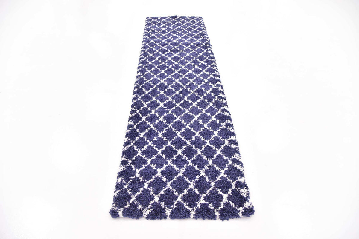 Läufer Hochflorteppich Marrakesh Shag in Blau von Hadorn™ - Lifestyle Image