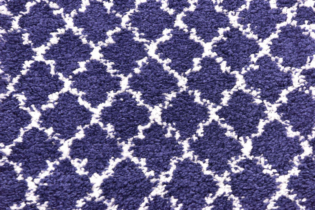 Läufer Hochflorteppich Marrakesh Shag in Blau von Hadorn™ - Lifestyle Image