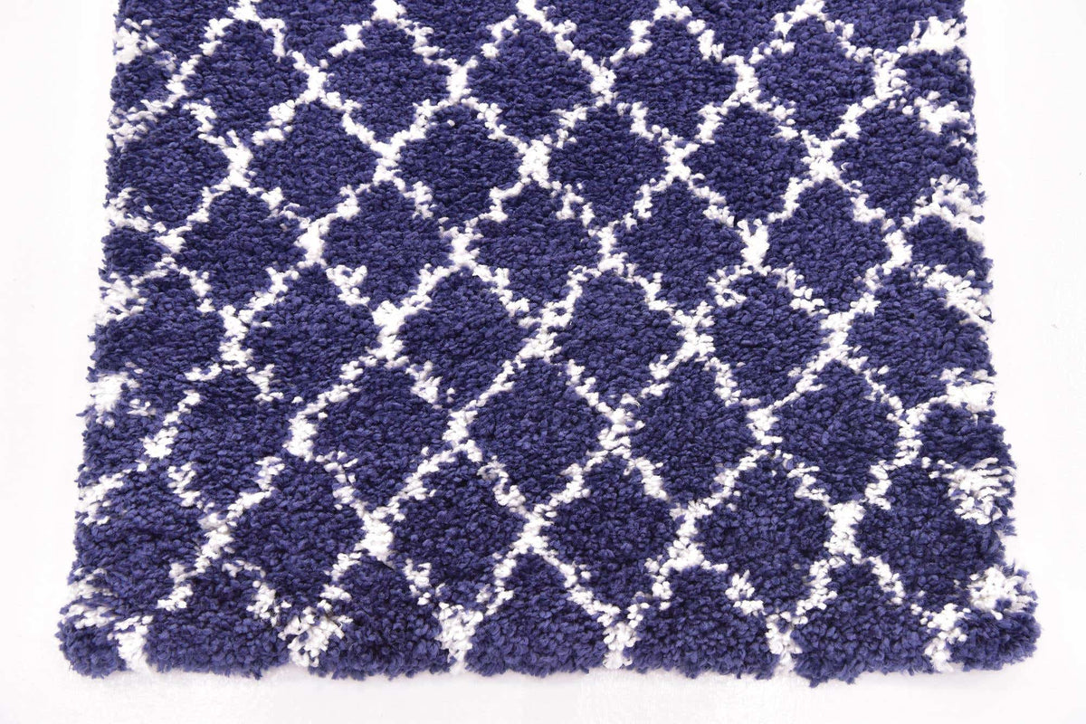 Läufer Hochflorteppich Marrakesh Shag in Blau von Hadorn™ - Lifestyle Image