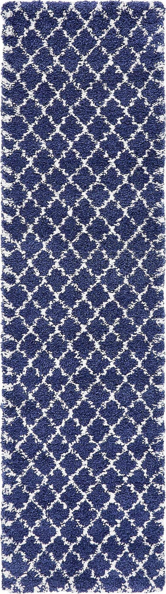 Läufer Hochflorteppich Marrakesh Shag in Blau von Hadorn™ - Lifestyle Image