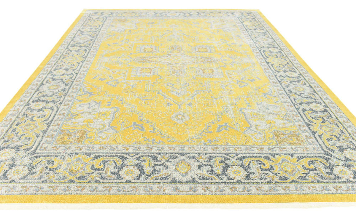 Rechteck Teppich Havana in Gelb von Hadorn™ - Lifestyle Image