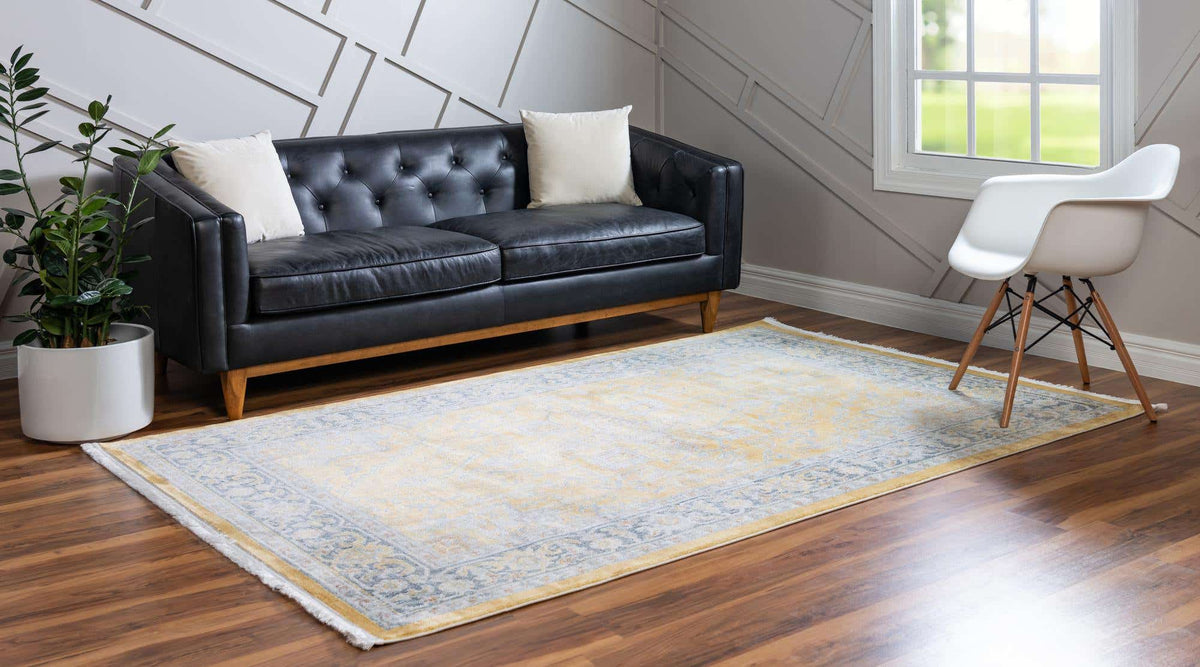 Rechteck Teppich Havana in Gelb von Hadorn™ - Lifestyle Image