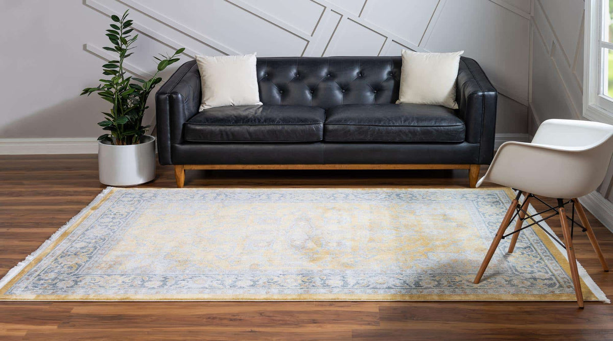 Rechteck Teppich Havana in Gelb von Hadorn™ - Lifestyle Image