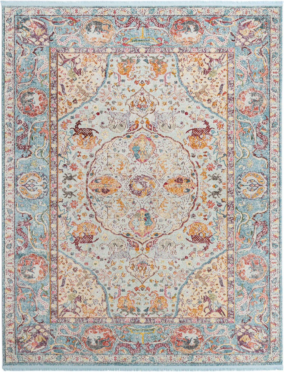 Rechteck Teppich Havana in Hellblau von Hadorn™ - Lifestyle Image