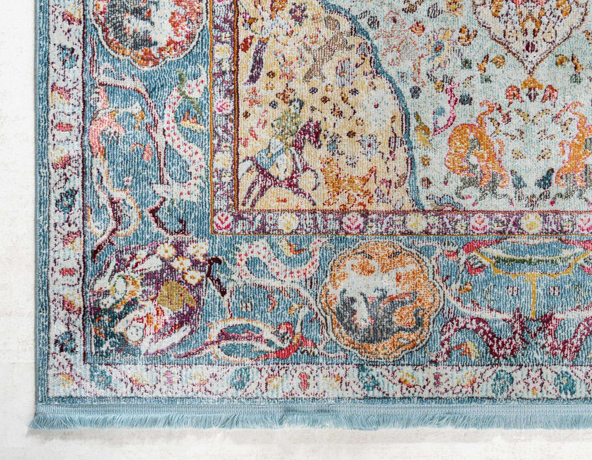 Rechteck Teppich Havana in Hellblau von Hadorn™ - Lifestyle Image
