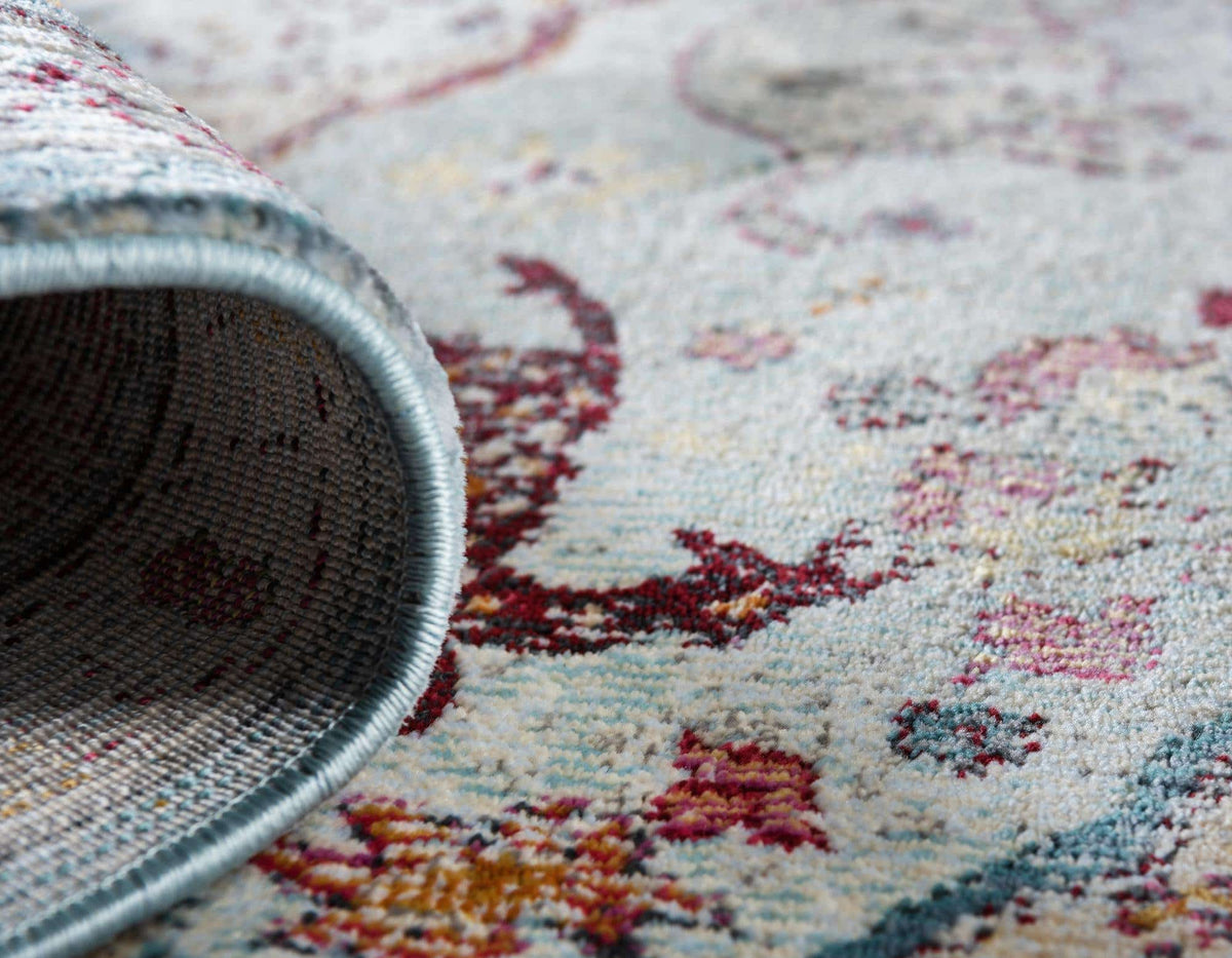 Rund Teppich Havana in Hellblau von Hadorn™ - Lifestyle Image