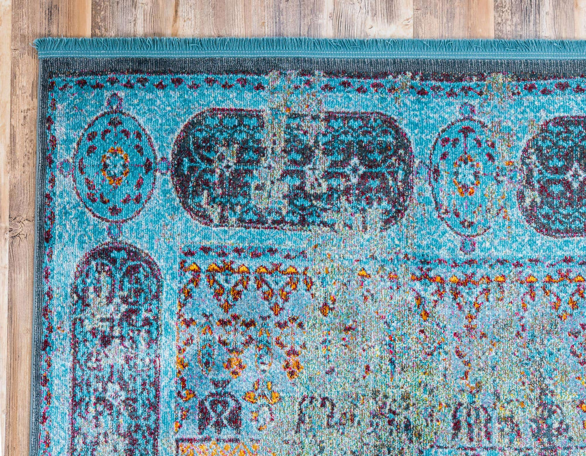 Rechteck Teppich Havana in Blau von Hadorn™ - Lifestyle Image
