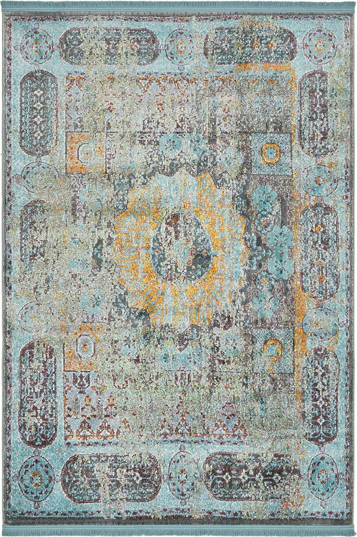 Rechteck Teppich Havana in Blau von Hadorn™ - Lifestyle Image
