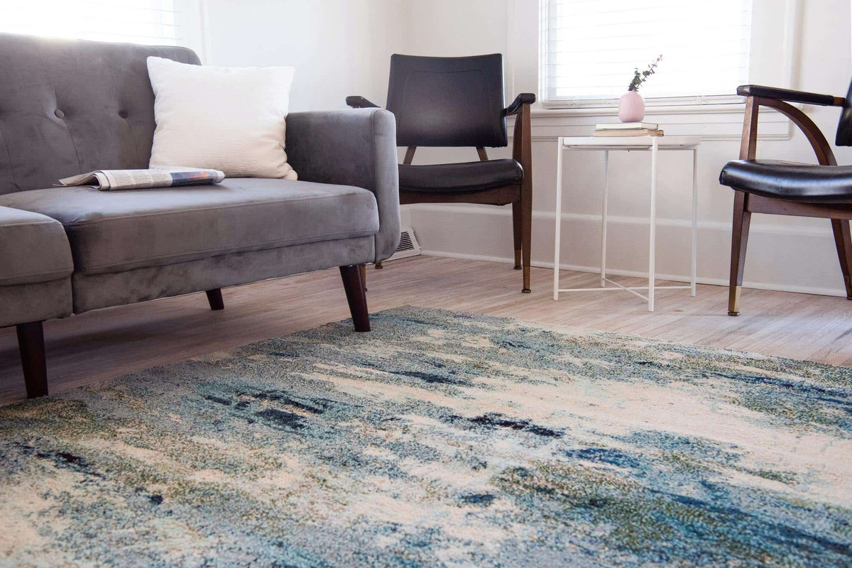 Rechteck Teppich Spectrum in Hellblau von Hadorn™ - Lifestyle Image