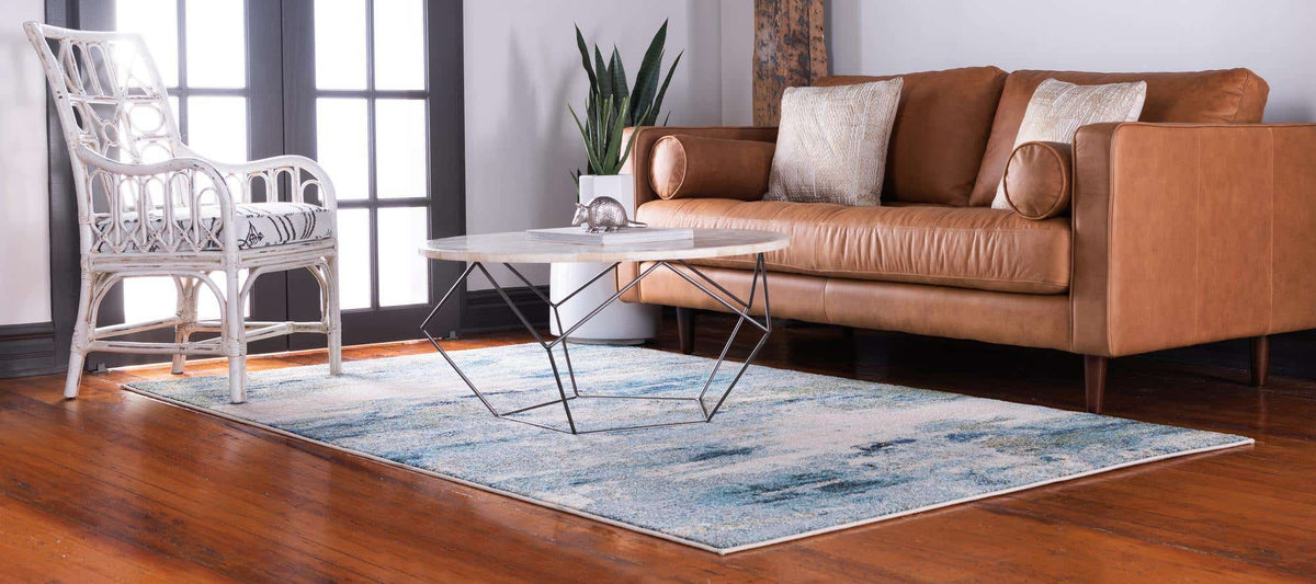 Rechteck Teppich Spectrum in Hellblau von Hadorn™ - Lifestyle Image