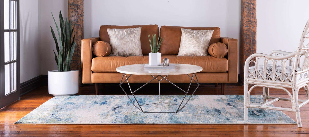 Rechteck Teppich Spectrum in Hellblau von Hadorn™ - Lifestyle Image