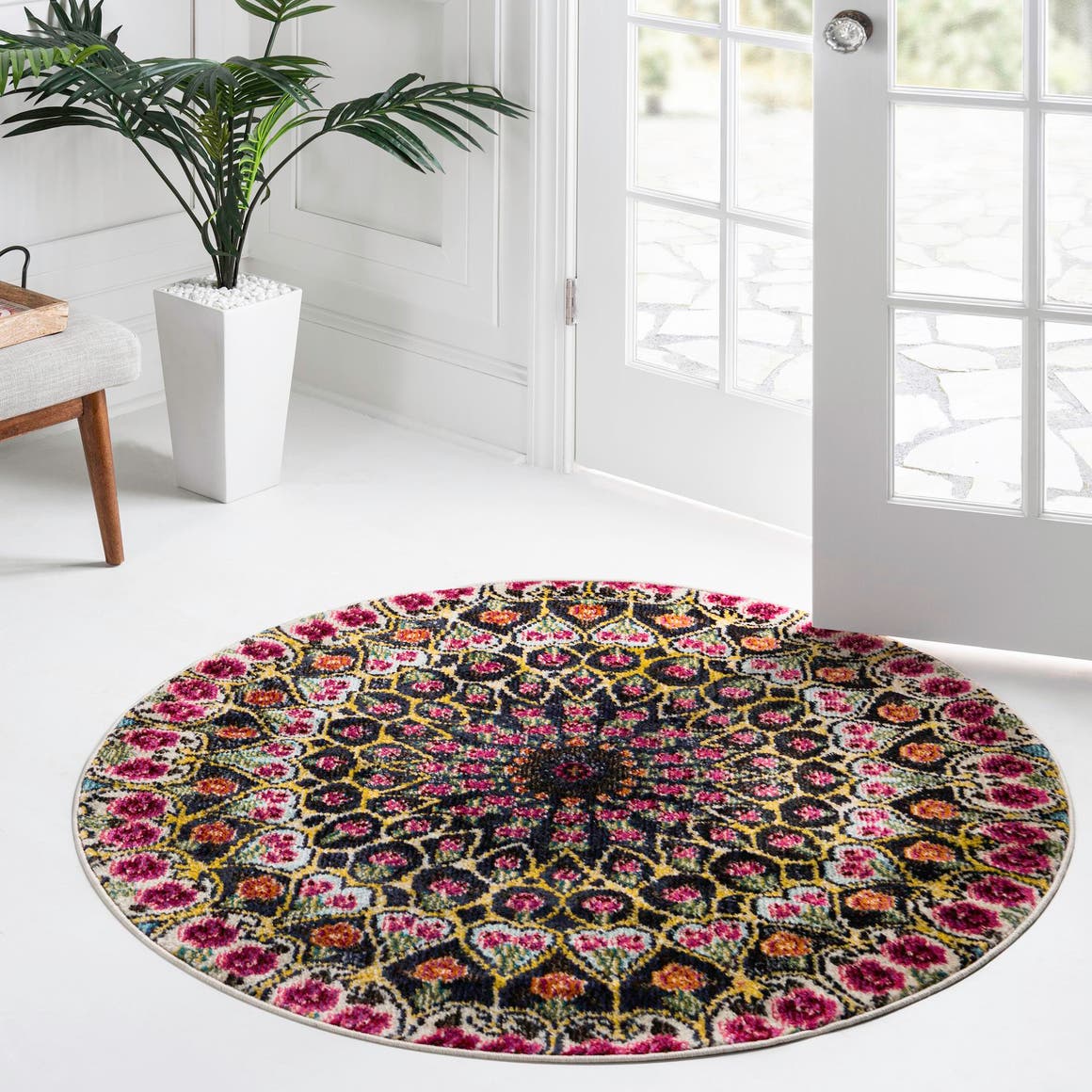 Rund Teppich Arte in Mehrfarbig von Hadorn™ - Lifestyle Image