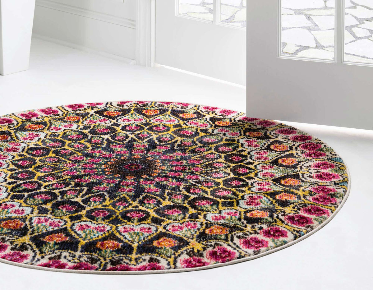 Rund Teppich Arte in Mehrfarbig von Hadorn™ - Lifestyle Image