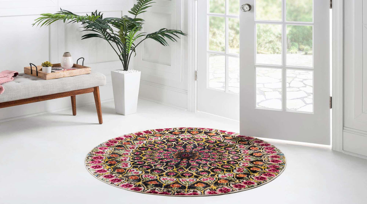 Rund Teppich Arte in Mehrfarbig von Hadorn™ - Lifestyle Image