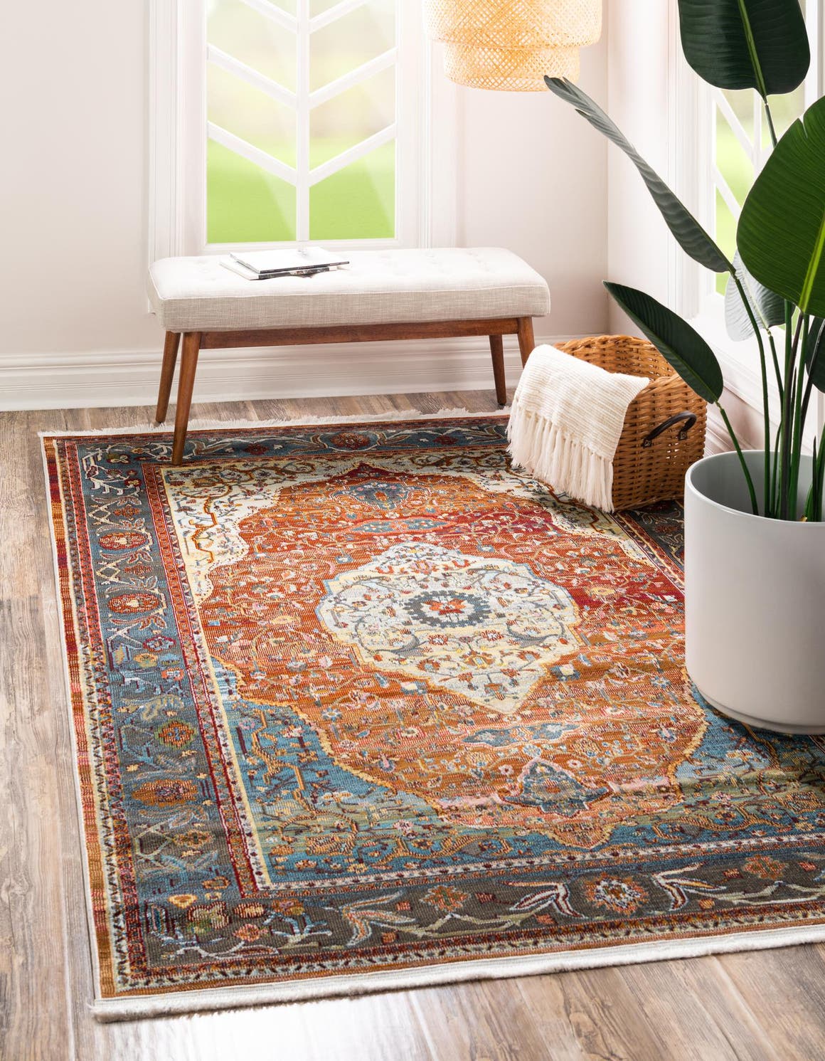 Rechteck Teppich Havana in Rostrot von Hadorn™ - Lifestyle Image