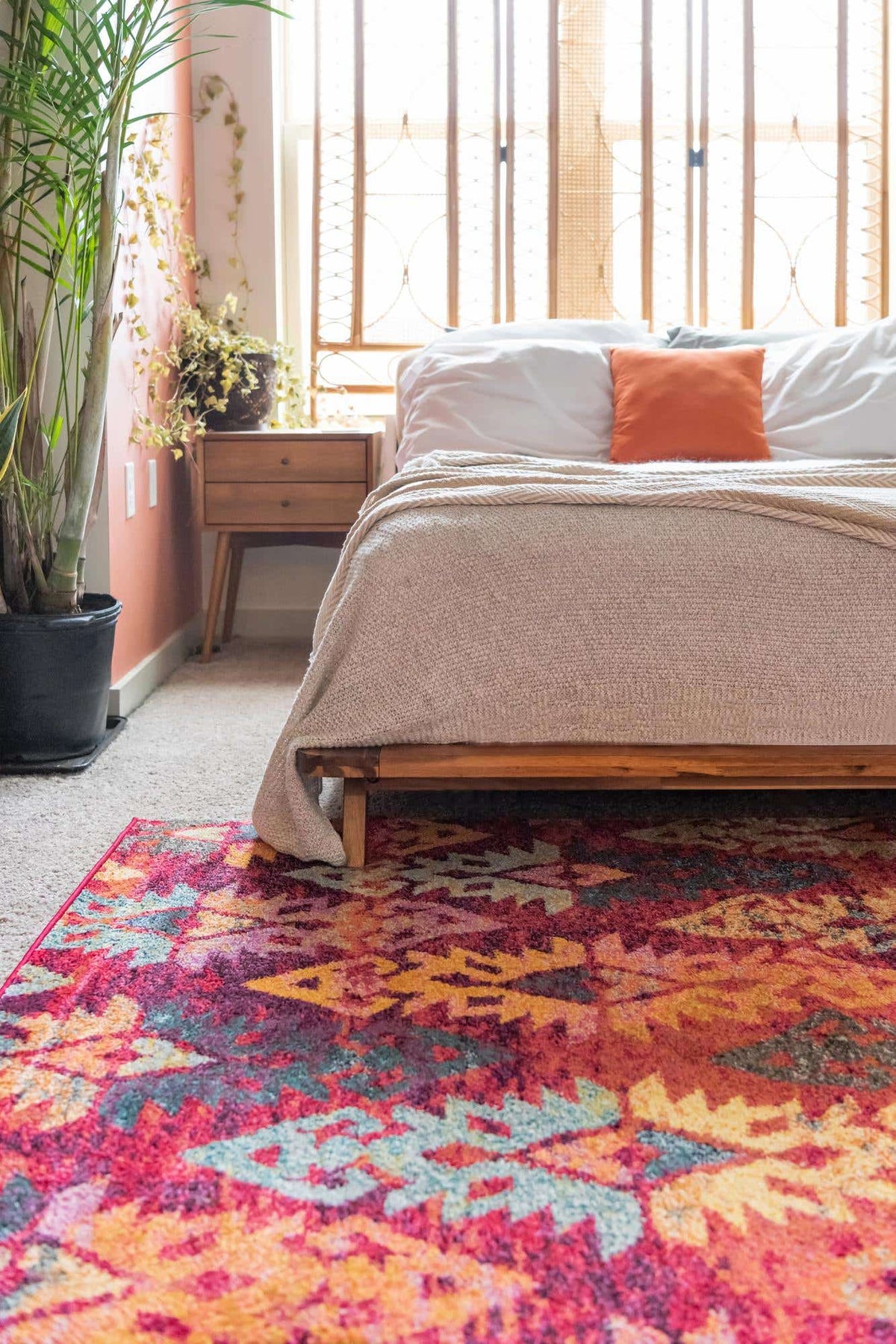 Rechteck Teppich Santa Fe in Rot von Hadorn™ - Lifestyle Image